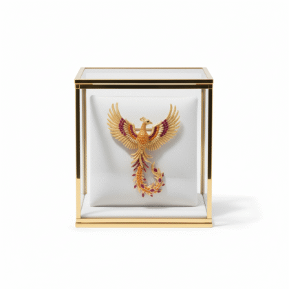 Phoenix with Outstretched Wings Brooch