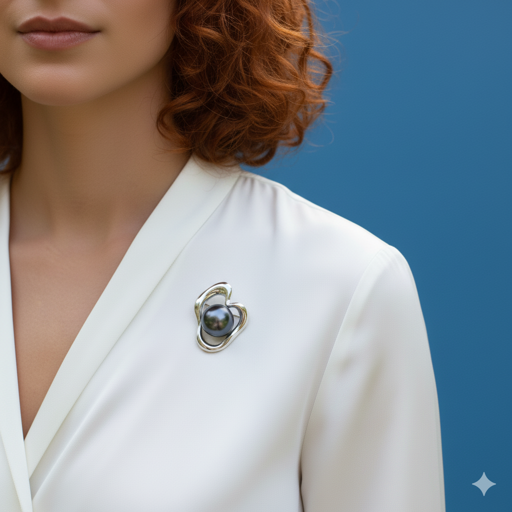 Modern Minimalist brooch - Image 2