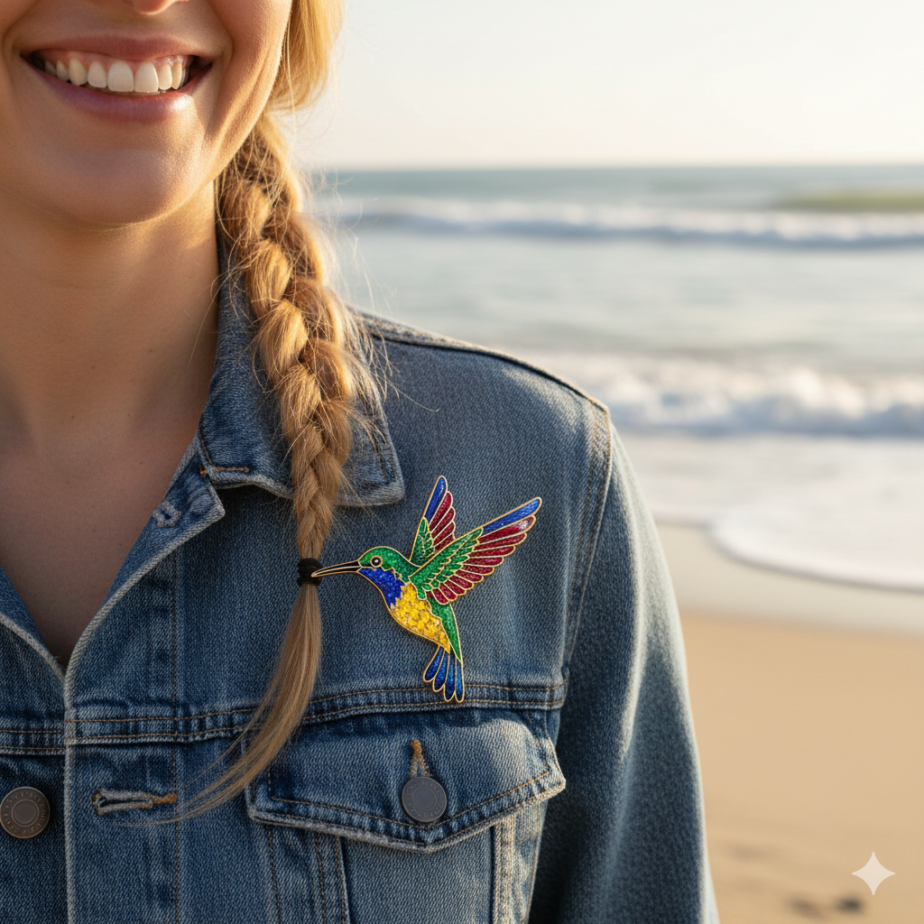 A Whimsical Enamel Brooch - Image 3