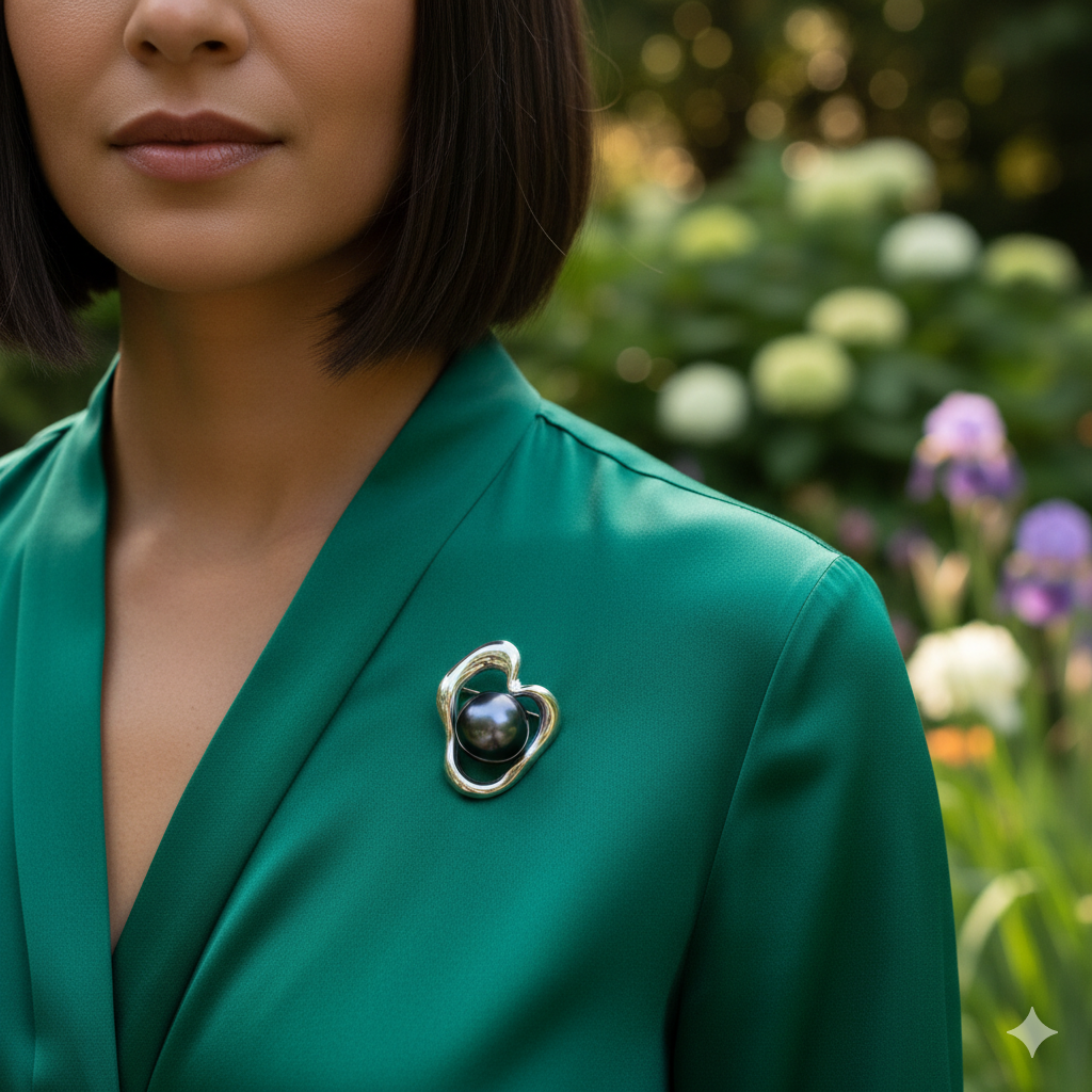 Modern Minimalist brooch - Image 4